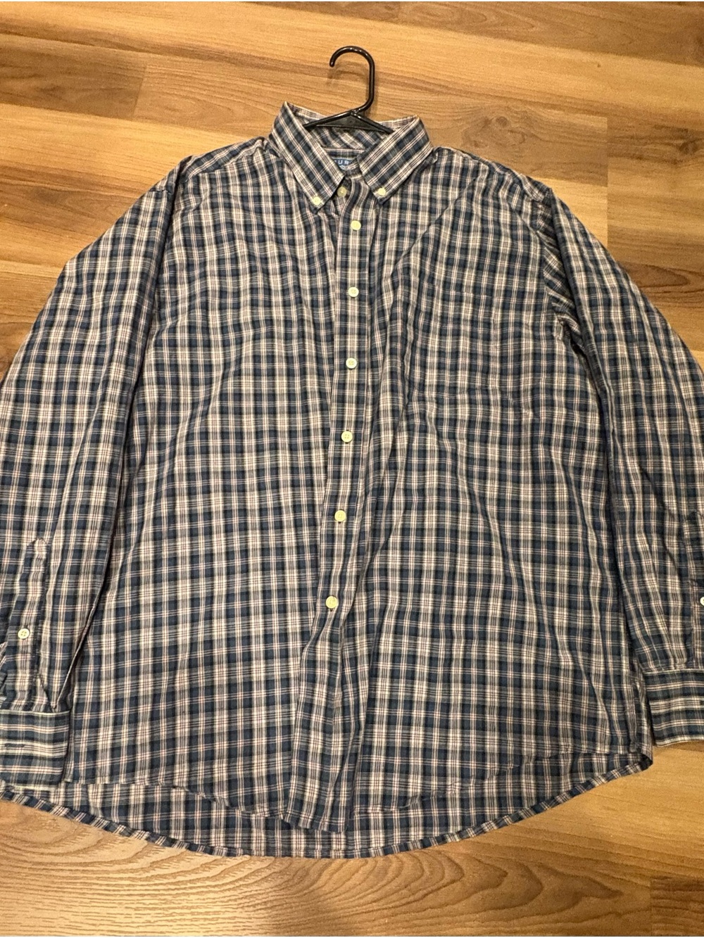 PURITAN WRINKLE RESISTANT
Men's Shirt Size XL Plaid
Blue Button Down